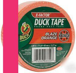 New hot flamingo pink colored duck tape 15 yd duct