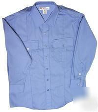 United security uniform shirt blue 65/35 size 16 34/35