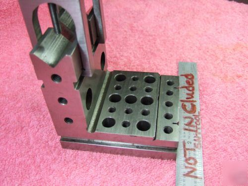 Angle plate toolmaker machinist ground hard vee steps