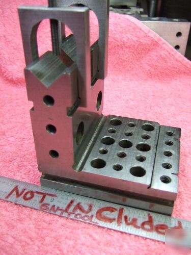 Angle plate toolmaker machinist ground hard vee steps