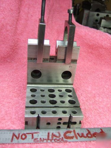 Angle plate toolmaker machinist ground hard vee steps