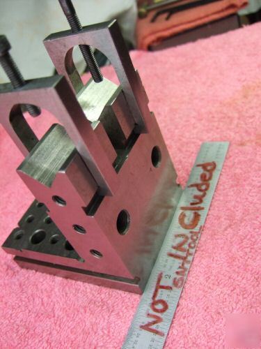 Angle plate toolmaker machinist ground hard vee steps