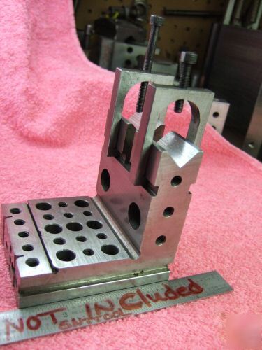 Angle plate toolmaker machinist ground hard vee steps