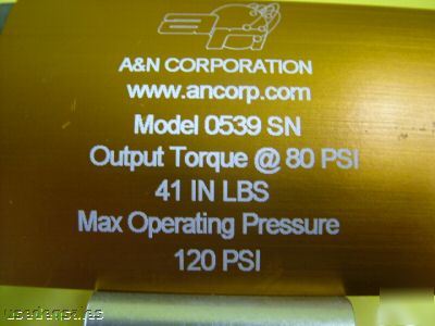 A&n corporation vacuum ball valve model 0539 sn