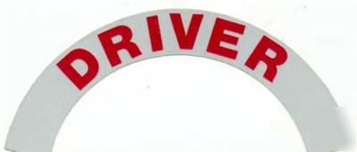 Fire helmet crescent decals driver red