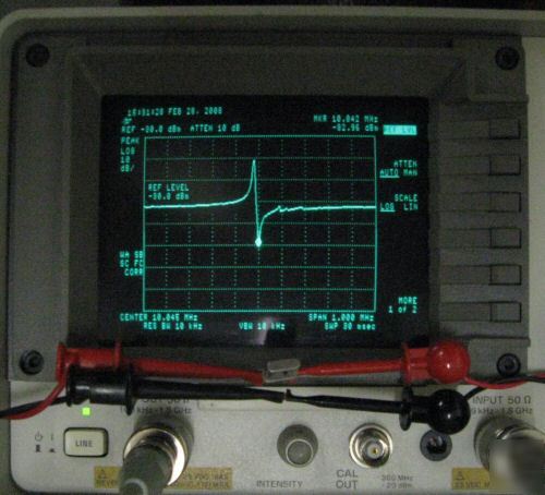 Hp 8591B 9KHZ - 1.8GHZ spectrum analyzer + tracking gen