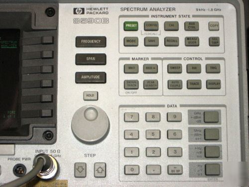 Hp 8591B 9KHZ - 1.8GHZ spectrum analyzer + tracking gen