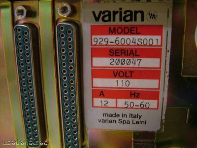 Varian multivac ion pump controller 929-6004S001