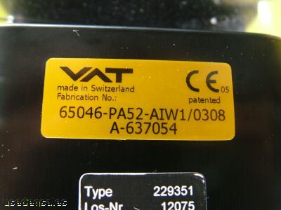 Vat pendulum gate valve 65046-PA52-AIW1/0308