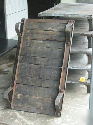Vintage industrial skid skids pallets heavy duty used