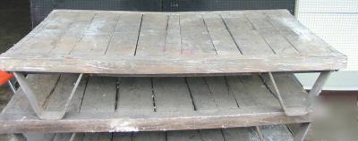 Vintage industrial skid skids pallets heavy duty used
