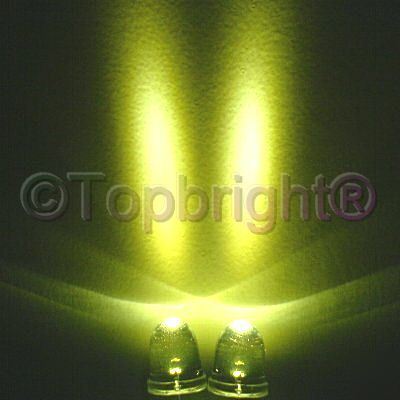 20 pc mega bright warm white led 10MM 80,000 mcd f/r