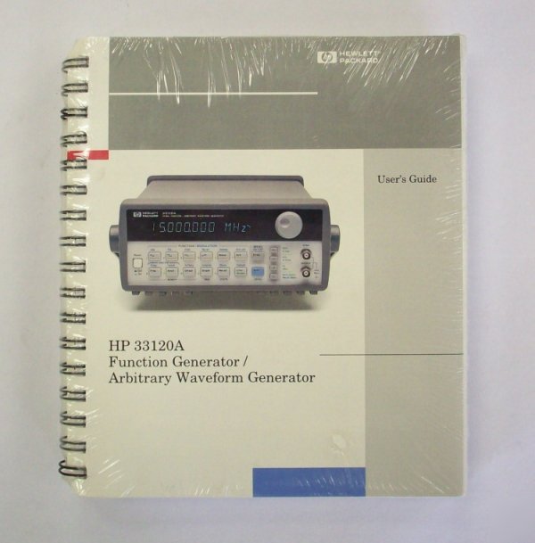 Hp / agilent 33120A users/qck ref/sv set manual $5 ship