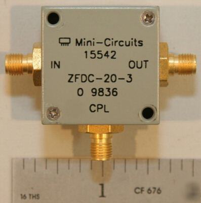 Mini-circuits zfdc-20-3 directional coupler 0.2-250 mhz
