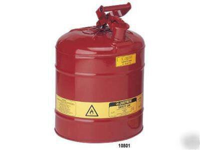 5 gallon justrite safety can type 1, gas can, container