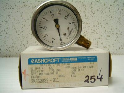 Ashcroft gauge 63MM 4KSC 1/4