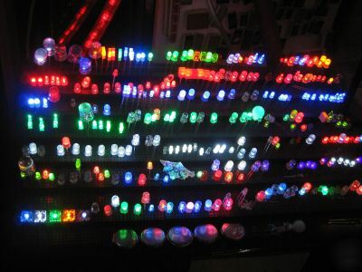 100 leds 5MM 13000MCD blue white red green purple led b