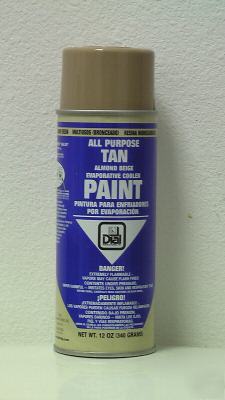 12 cans of all purpose tan evaporative cooler paint