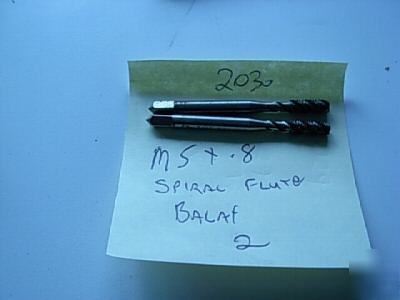5.0MM X0.8 balax sprial flute #2030 1 lots of 2 pieces