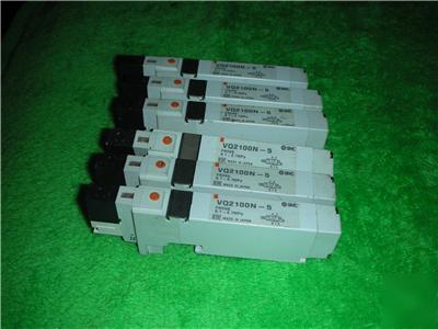 6 smc solenoid valve 24DC pneumatic operated VQ2100N-5