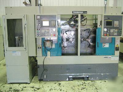 #9741 - takisawa tt-200C 2-spindle cnc turning center