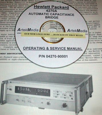Hp 4270A operating & service manual