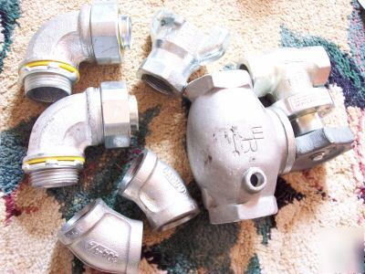 Lot 7 hydraulic couplings & fittings & valve camco + 