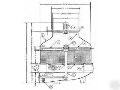 New t-260 frp cooling tower, 45 cti/t, , w/warranty