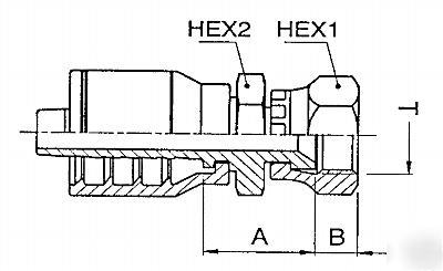 Hydraulic hose crimp fittings 1