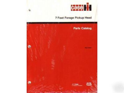 Case ih 7 foot forage pickup head parts catalog manual
