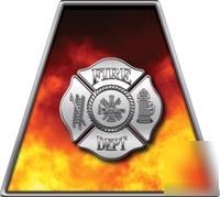 Firefighter helmet reflective tetrahedrons FF61 fire