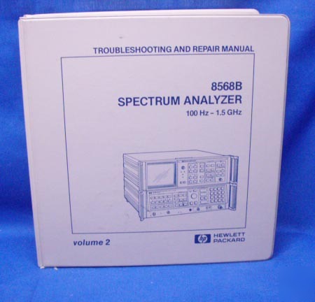 Hp 8568B analyzer troubleshooting & repair manual V2
