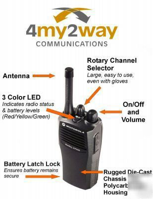 Motorola CP200 portable vhf 5W 4CH 136-162 mhz