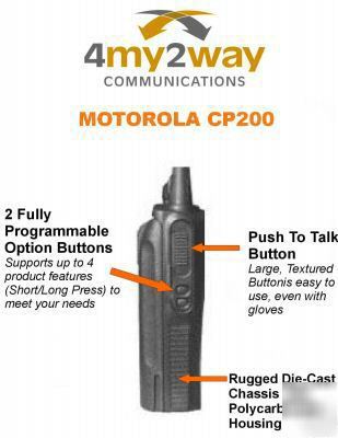 Motorola CP200 portable vhf 5W 4CH 136-162 mhz