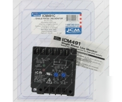 New ICM491 single phase line voltage monitor hvac 