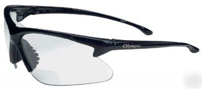 Olympic optical readers glasses-clr lens/blk frm +3.0