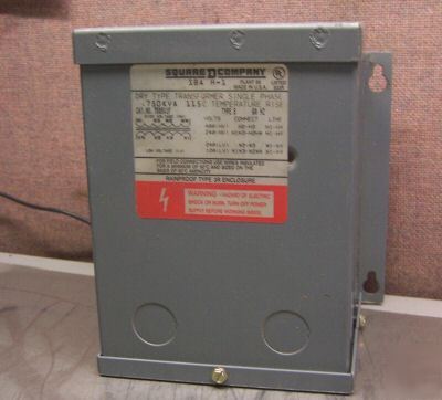 Square d .750 kva single phase transformer 750SV1F 