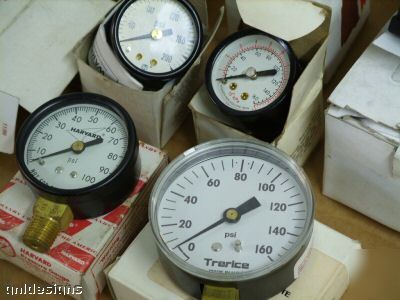 New 20PC lot pressure gauges numatics ashcroft marsh 