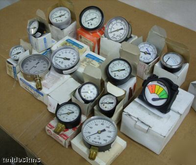 New 20PC lot pressure gauges numatics ashcroft marsh 