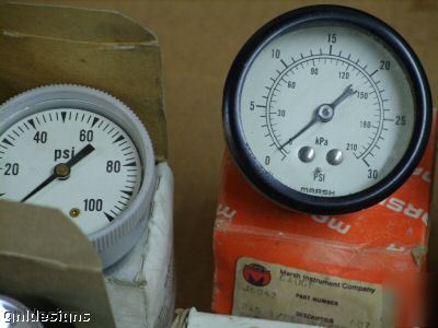 New 20PC lot pressure gauges numatics ashcroft marsh 