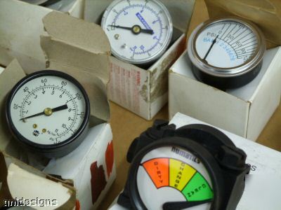 New 20PC lot pressure gauges numatics ashcroft marsh 