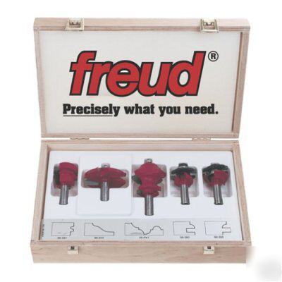 New freud router bit set 95-100 with 99-512 panel bit - 