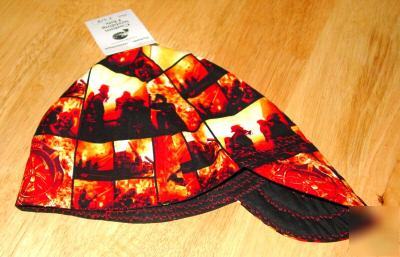 New hot flames/fireman welding hat 7 1/4 take the heat?