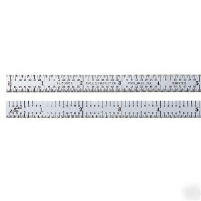 Starrett C303R-6 6-inch steel rule with inch graduation