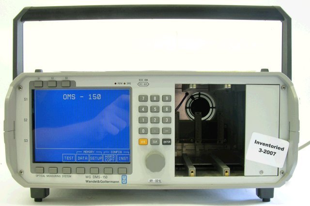 Wandel goltermann oms-150 optical measuring system
