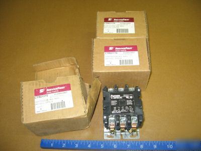 Lot of 3 service first furnas 60AMP contactors 24V coil
