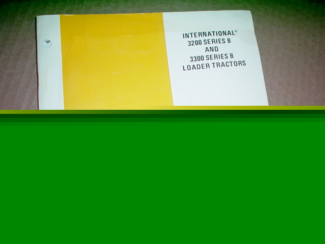 Ih 3200 3300 skid steer loader operator manual