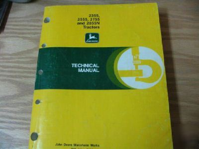 John deere 2355 2555 2755 2855N tractor repair manual