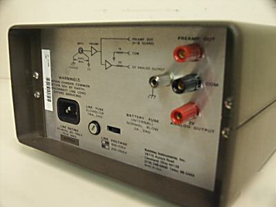 Keithley 614 digital electrometer/current suppression.