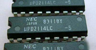 Nec UPD2114LC 2114 static ram nos discontinued ic's